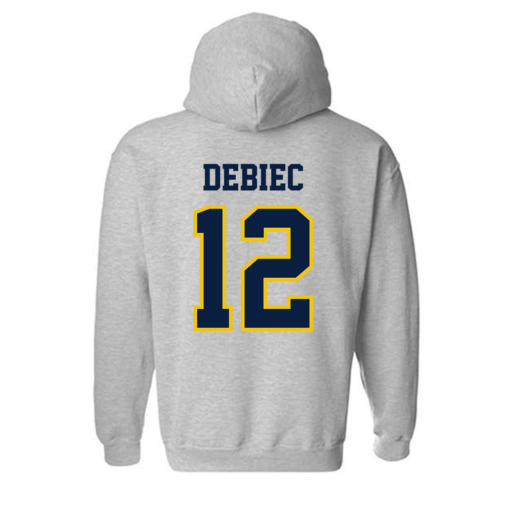 Michigan - NCAA Baseball : Max Debiec - Classic Shersey Hooded Sweatshirt-1