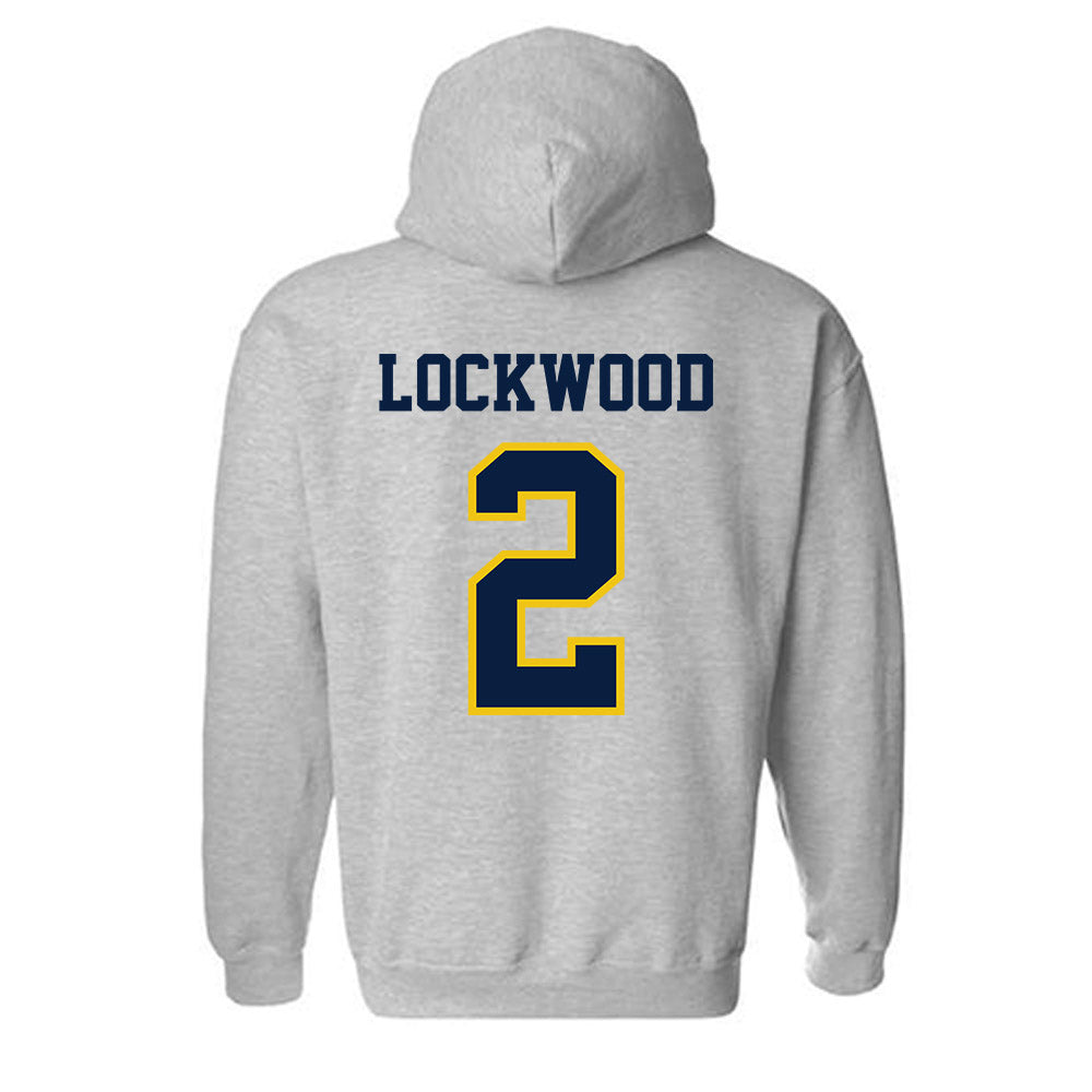 Michigan - NCAA Men's Lacrosse : Bo Lockwood - Classic Shersey Hooded Sweatshirt-1