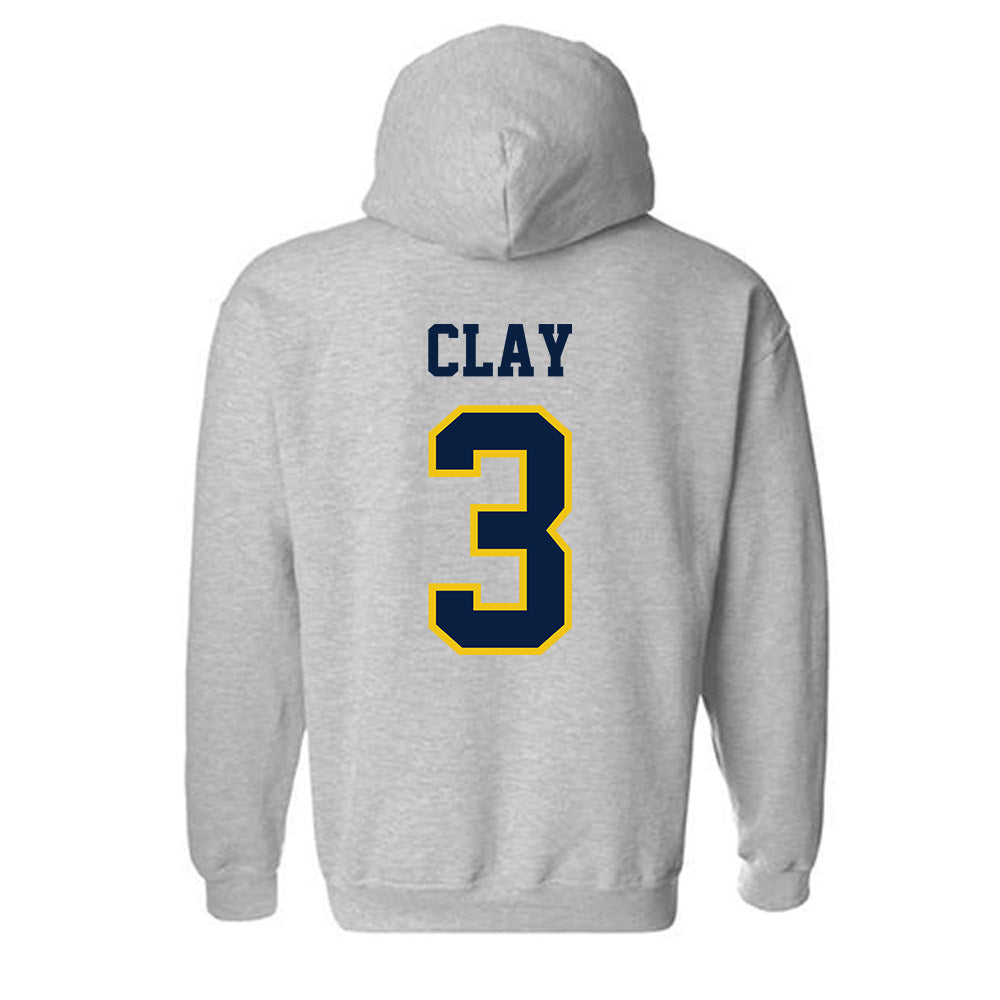 Michigan - NCAA Men's Lacrosse : Rowan Clay - Classic Shersey Hooded Sweatshirt-1
