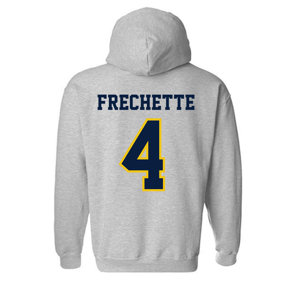Michigan - NCAA Men's Lacrosse : Michael Frechette - Classic Shersey Hooded Sweatshirt-1