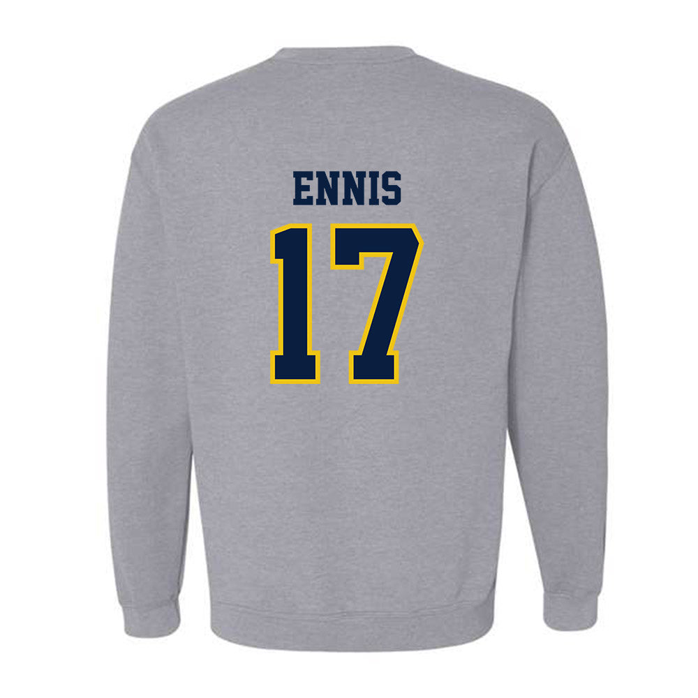 Michigan - NCAA Men's Lacrosse : Justin Ennis - Classic Shersey Crewneck Sweatshirt-1