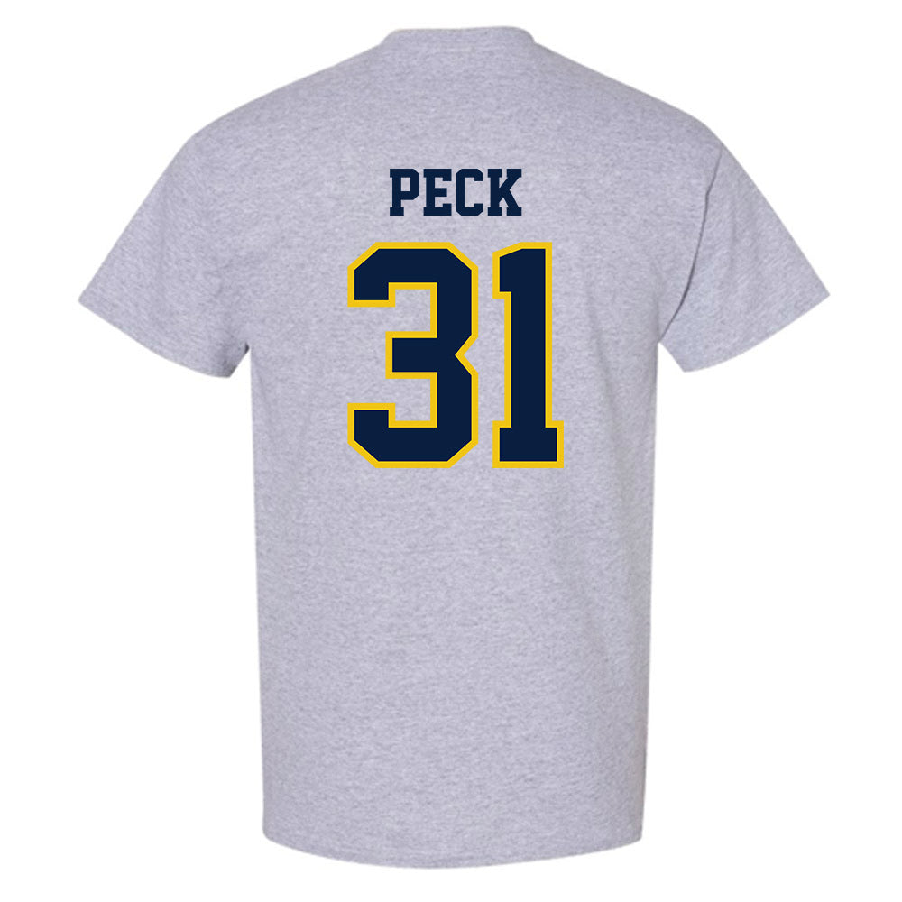 Michigan - NCAA Men's Ice Hockey : Stephen Peck - Classic Shersey T-Shirt-1