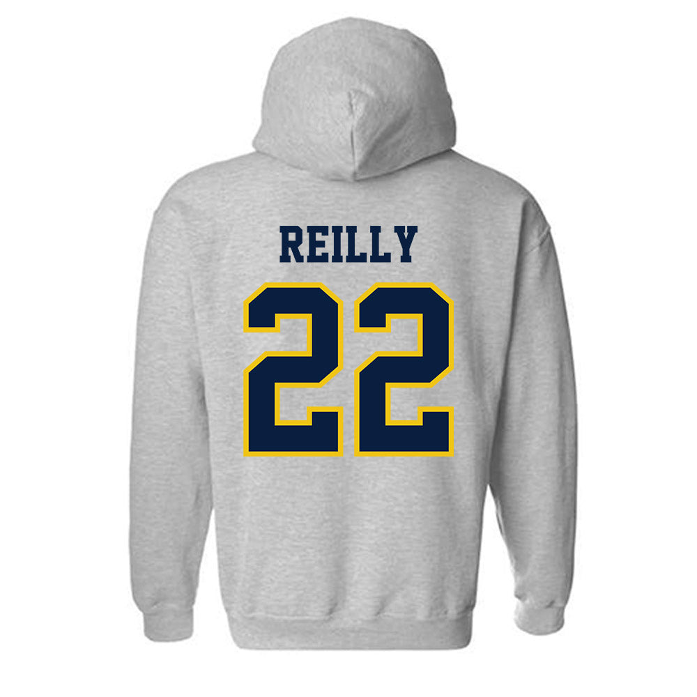 Michigan - NCAA Men's Lacrosse : CJ Reilly - Classic Shersey Hooded Sweatshirt-1