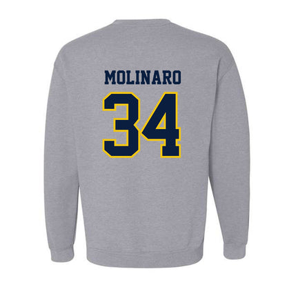 Michigan - NCAA Men's Ice Hockey : Julian Molinaro - Classic Shersey Crewneck Sweatshirt-1