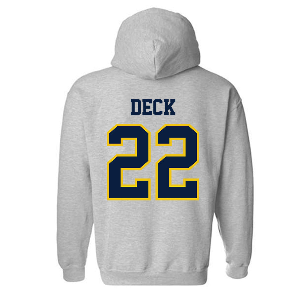 Michigan - NCAA Football : Jordan Deck - Classic Shersey Hooded Sweatshirt-1