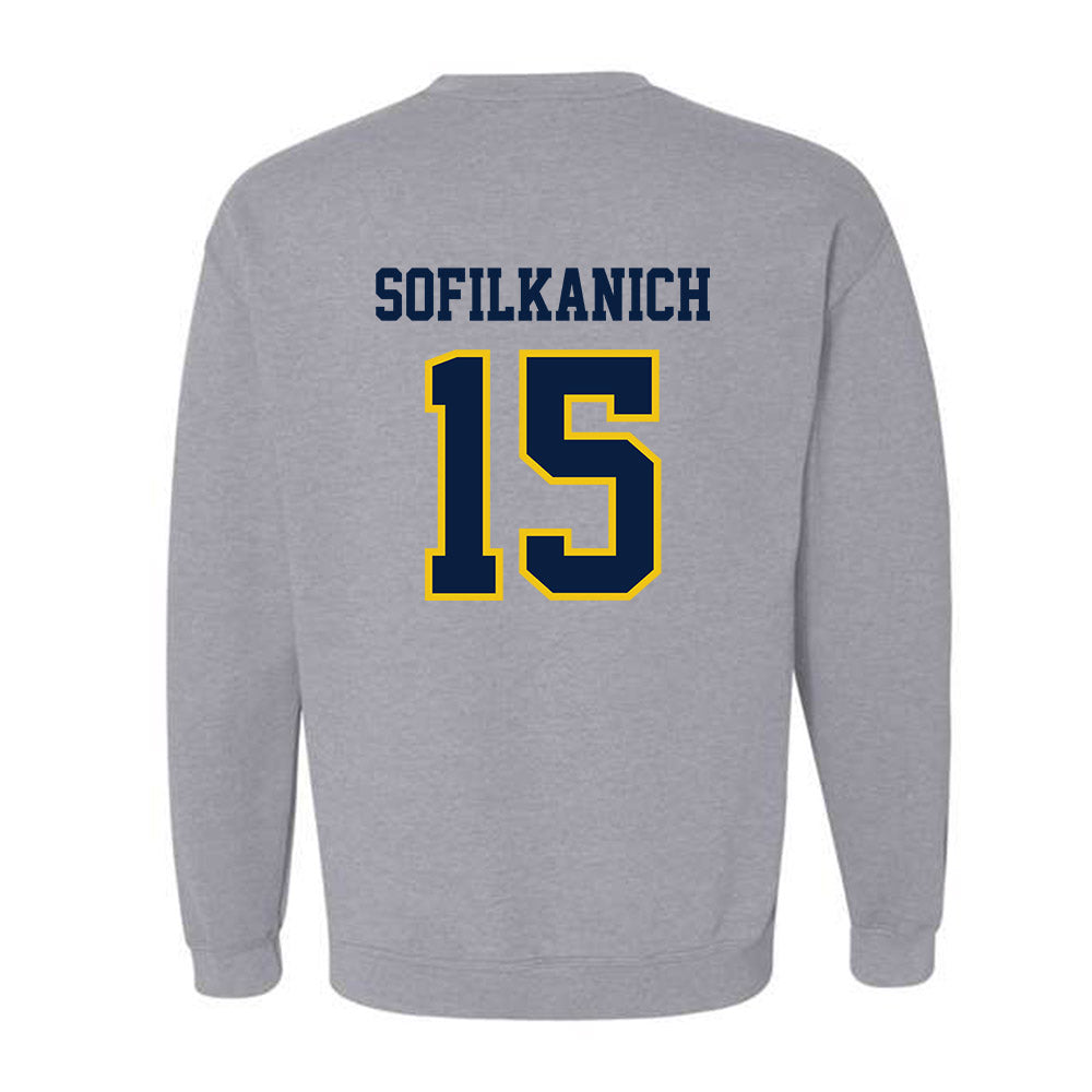 Michigan - NCAA Women's Basketball : Ashley Sofilkanich - Classic Shersey Crewneck Sweatshirt-1