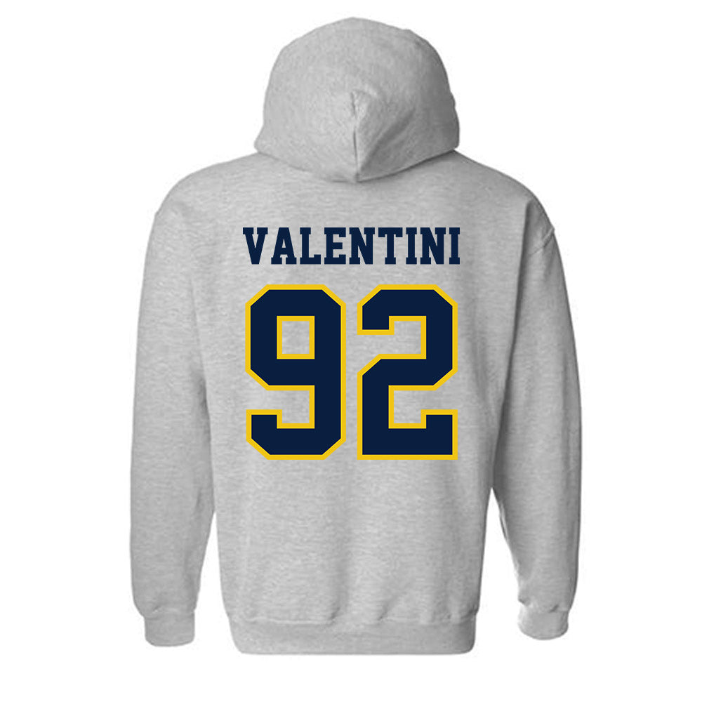 Michigan - NCAA Men's Ice Hockey : Adam Valentini - Classic Shersey Hooded Sweatshirt-1