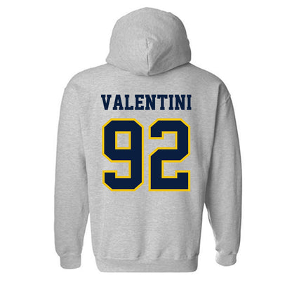 Michigan - NCAA Men's Ice Hockey : Adam Valentini - Classic Shersey Hooded Sweatshirt-1