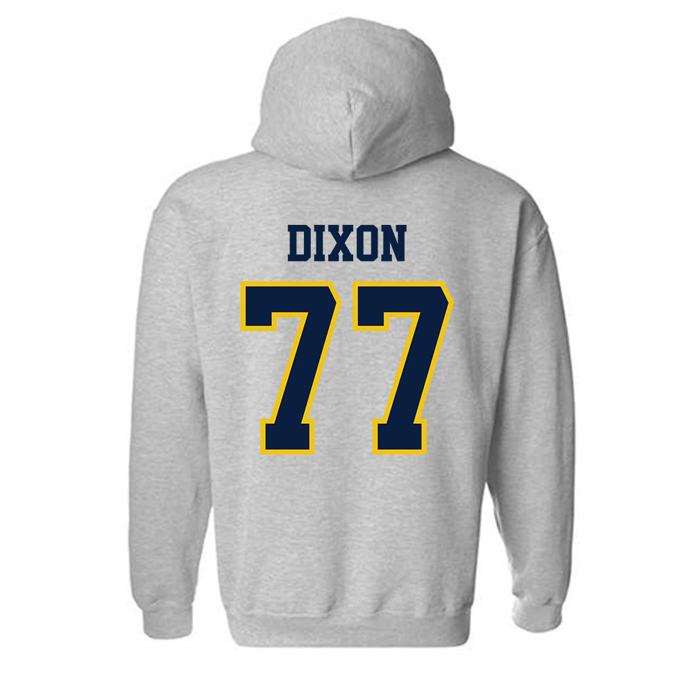 Michigan - NCAA Men's Lacrosse : DJ Dixon - Classic Shersey Hooded Sweatshirt-1