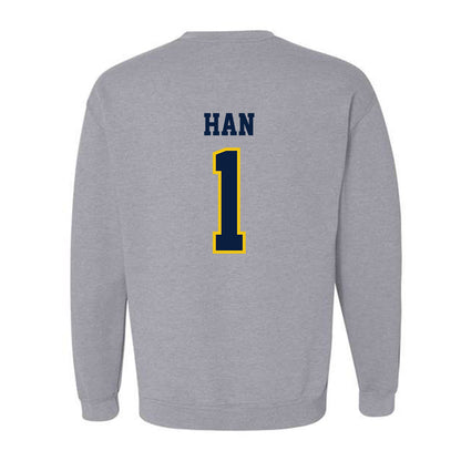 Michigan - NCAA Men's Lacrosse : Matt Han - Classic Shersey Crewneck Sweatshirt-1