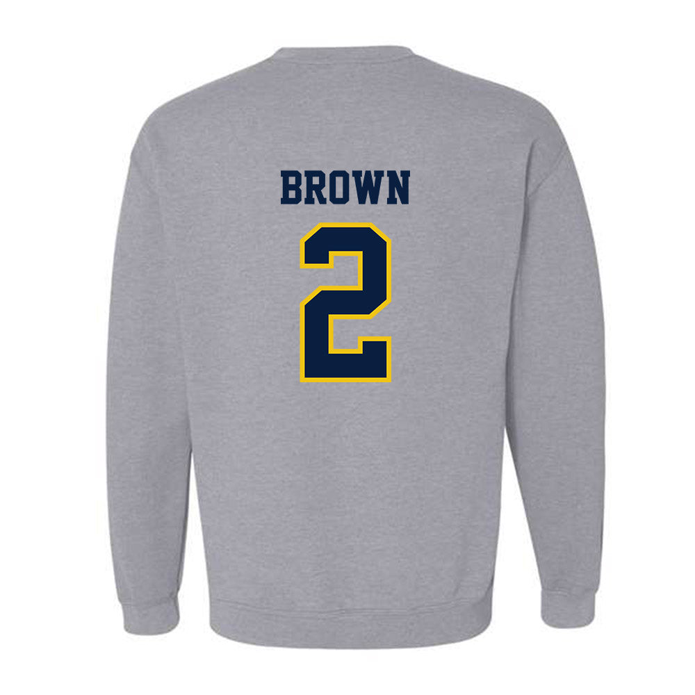 Michigan - NCAA Women's Basketball : Macy Brown - Classic Shersey Crewneck Sweatshirt-1