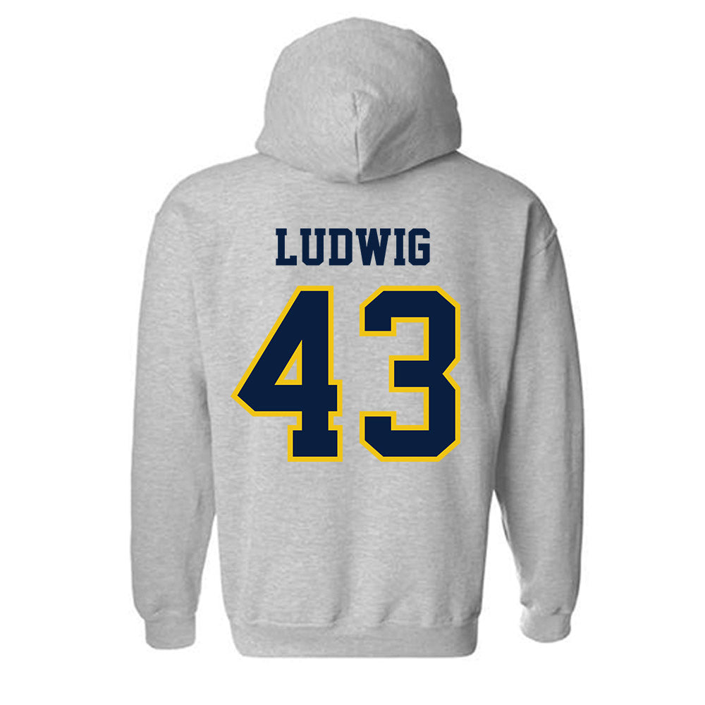 Michigan - NCAA Football : Zach Ludwig - Classic Shersey Hooded Sweatshirt-1