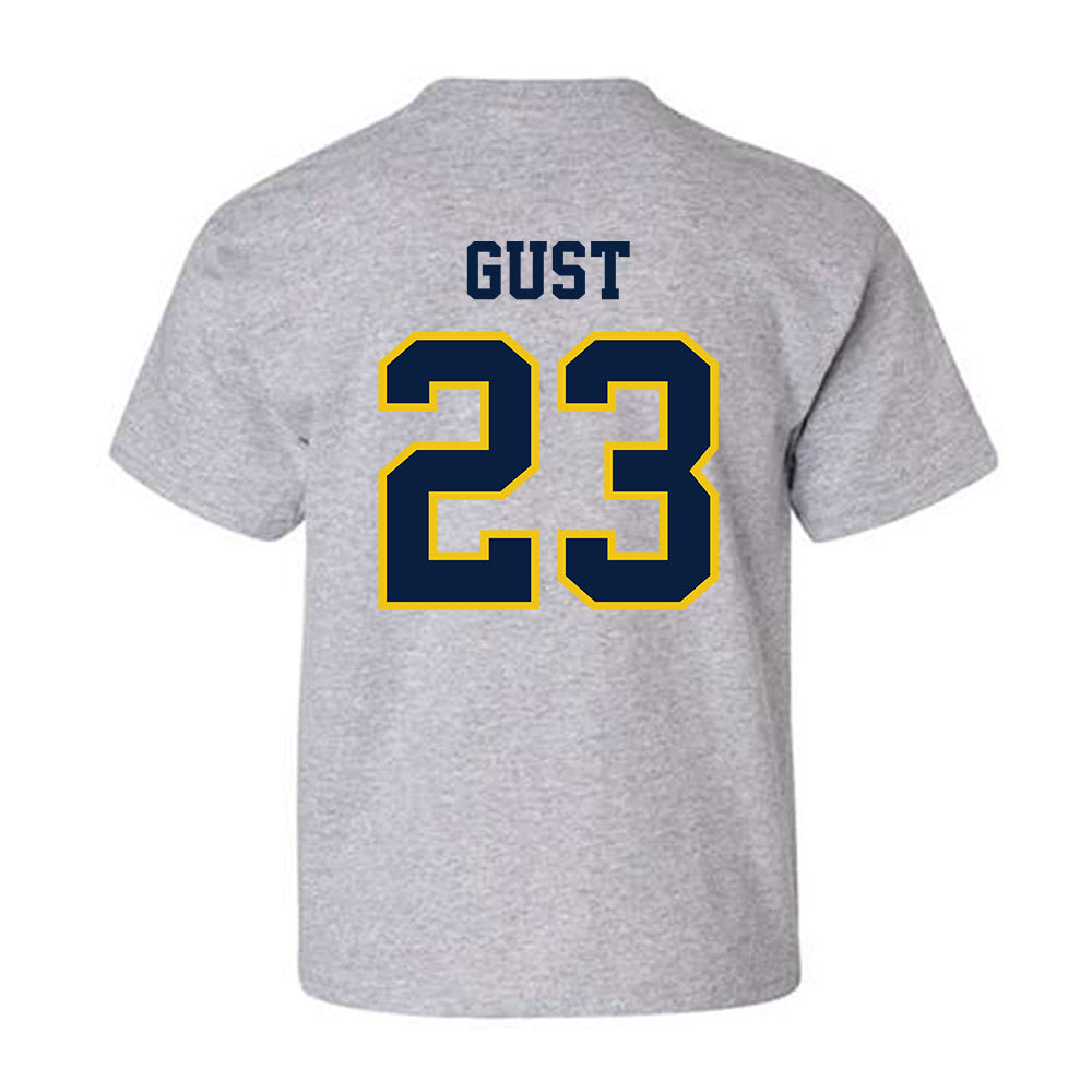 Michigan - NCAA Men's Ice Hockey : Miles Gust - Classic Shersey Youth T-Shirt-1