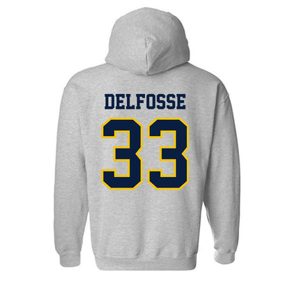 Michigan - NCAA Women's Basketball : Te'Yala Delfosse - Classic Shersey Hooded Sweatshirt-1