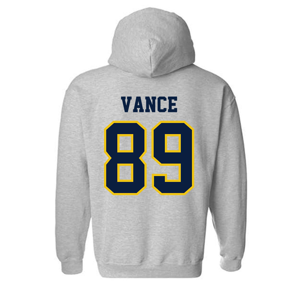 Michigan - NCAA Men's Lacrosse : Mason Vance - Classic Shersey Hooded Sweatshirt-1