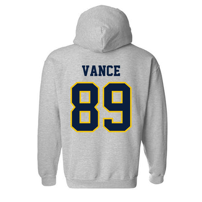 Michigan - NCAA Men's Lacrosse : Mason Vance - Classic Shersey Hooded Sweatshirt-1