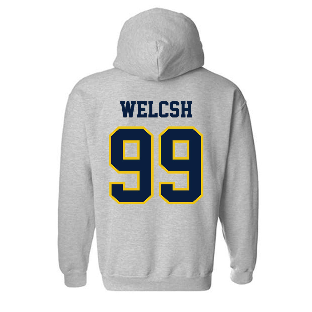 Michigan - NCAA Men's Lacrosse : Jack Welcsh - Classic Shersey Hooded Sweatshirt-1