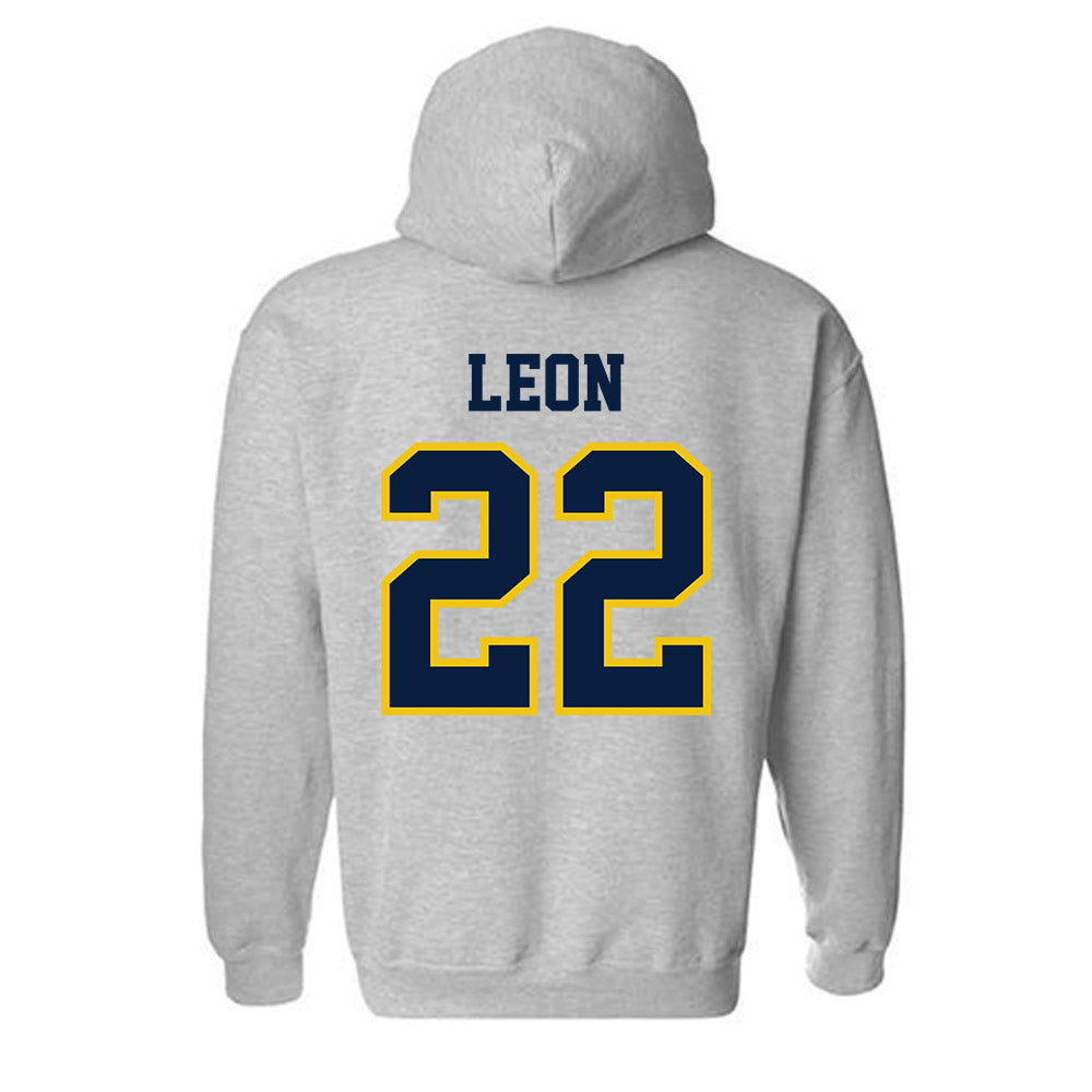 Michigan - NCAA Men's Soccer : Michael Leon - Classic Shersey Hooded Sweatshirt-1