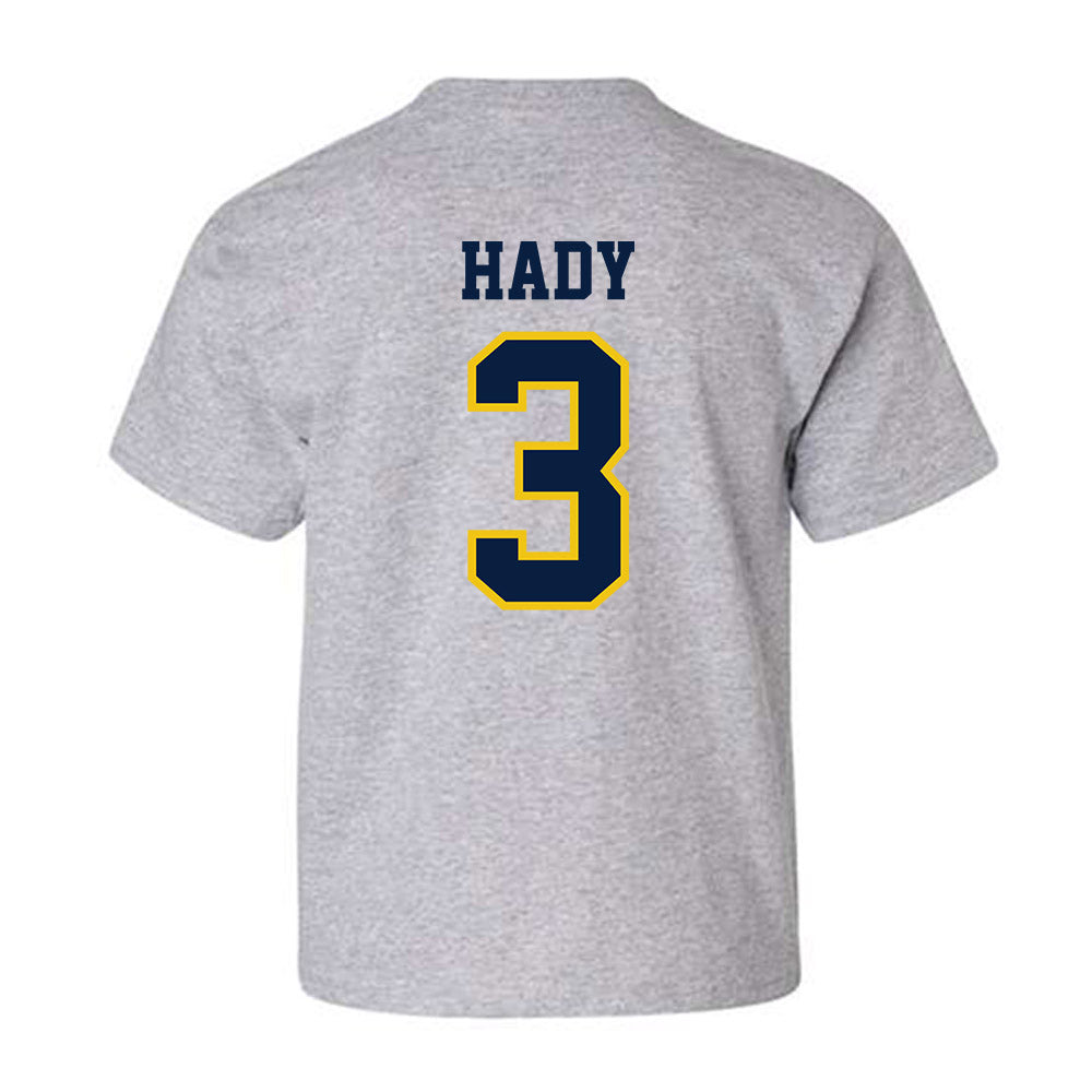Michigan - NCAA Men's Ice Hockey : Hunter Hady - Classic Shersey Youth T-Shirt-1