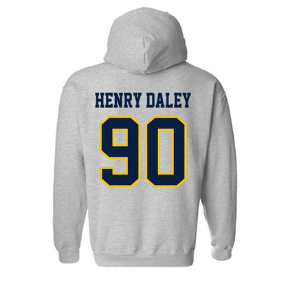 Michigan - NCAA Football : John Henry Daley - Classic Shersey Hooded Sweatshirt-1
