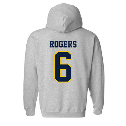 Michigan - NCAA Men's Soccer : Quin Rogers - Classic Shersey Hooded Sweatshirt-1