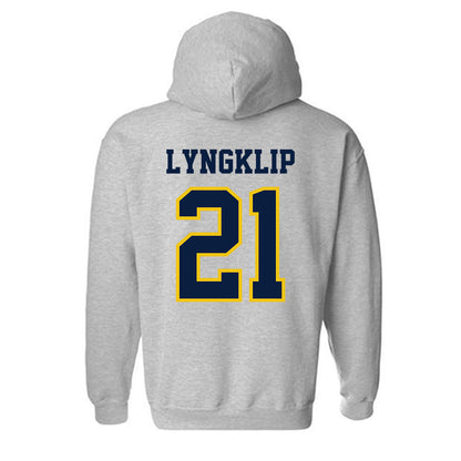 Michigan - NCAA Men's Lacrosse : Ryan Lyngklip - Classic Shersey Hooded Sweatshirt-1