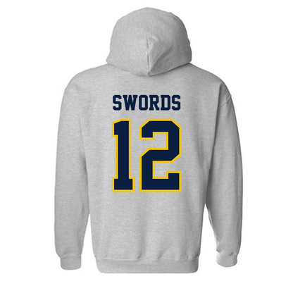 Michigan - NCAA Women's Basketball : Syla Swords - Classic Shersey Hooded Sweatshirt-1