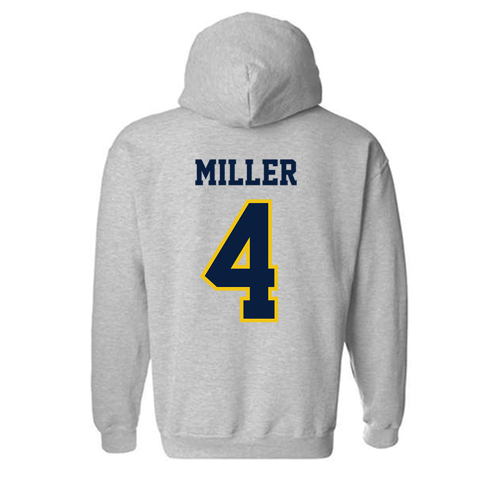 Michigan - NCAA Men's Soccer : Nolan Miller - Classic Shersey Hooded Sweatshirt-1
