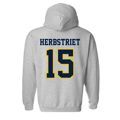 Michigan - NCAA Football : Chase Herbstriet - Classic Shersey Hooded Sweatshirt-1