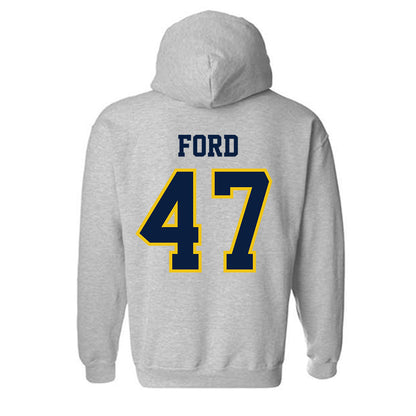 Michigan - NCAA Men's Lacrosse : Josh Ford - Classic Shersey Hooded Sweatshirt-1