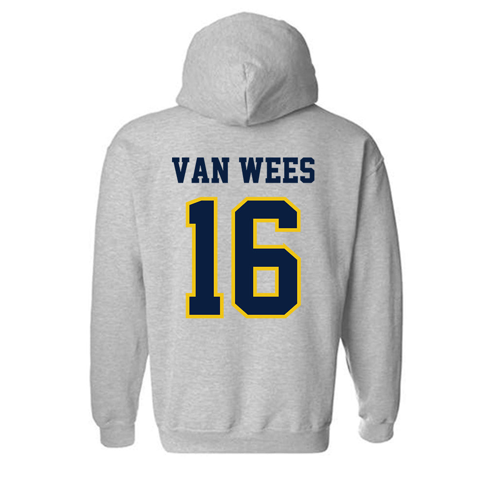 Michigan - NCAA Men's Lacrosse : Kees Van Wees - Classic Shersey Hooded Sweatshirt-1