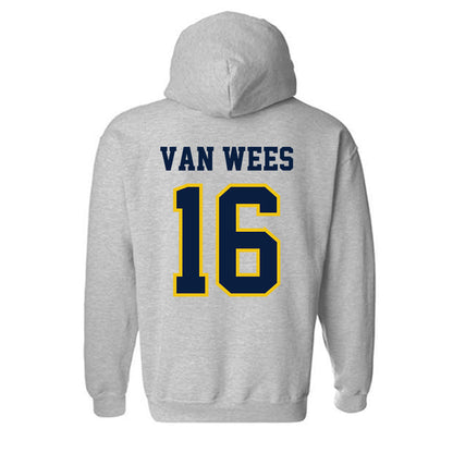 Michigan - NCAA Men's Lacrosse : Kees Van Wees - Classic Shersey Hooded Sweatshirt-1