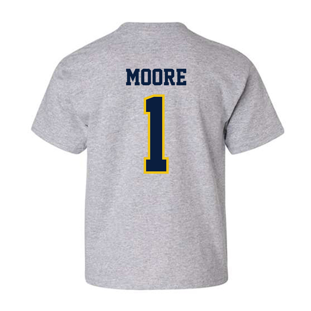 Michigan - NCAA Football : Rod Moore - Classic Shersey Youth T-Shirt-1