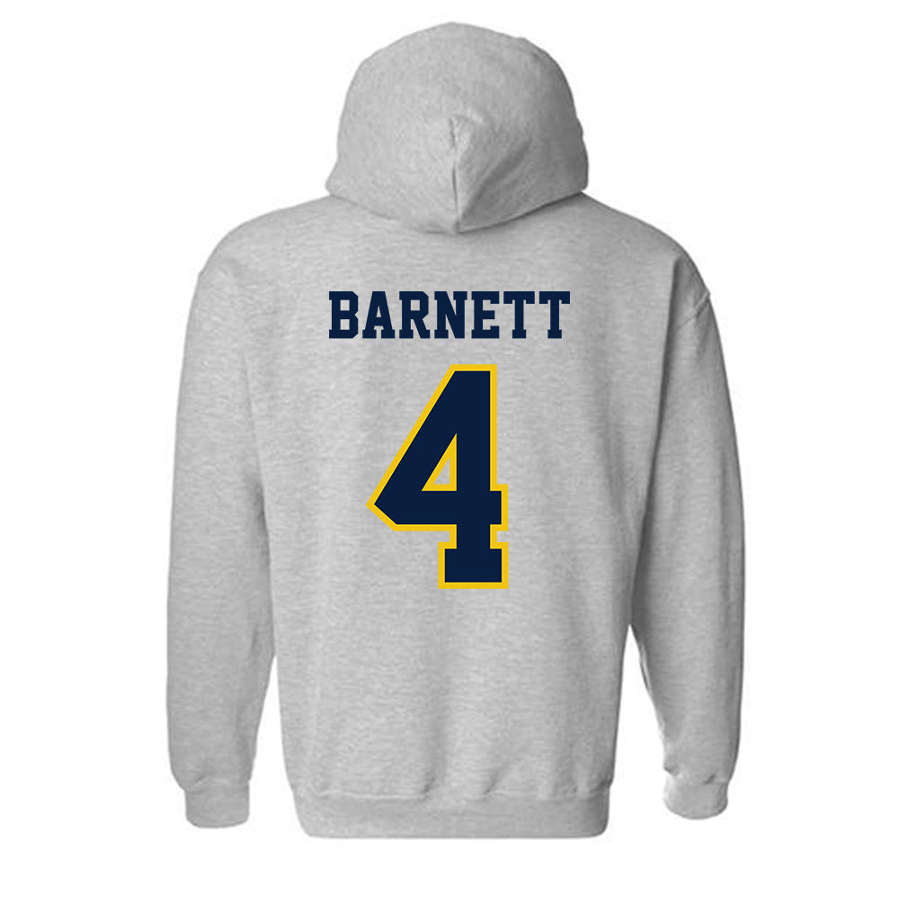 Michigan - NCAA Men's Ice Hockey : Asher Barnett - Classic Shersey Hooded Sweatshirt-1