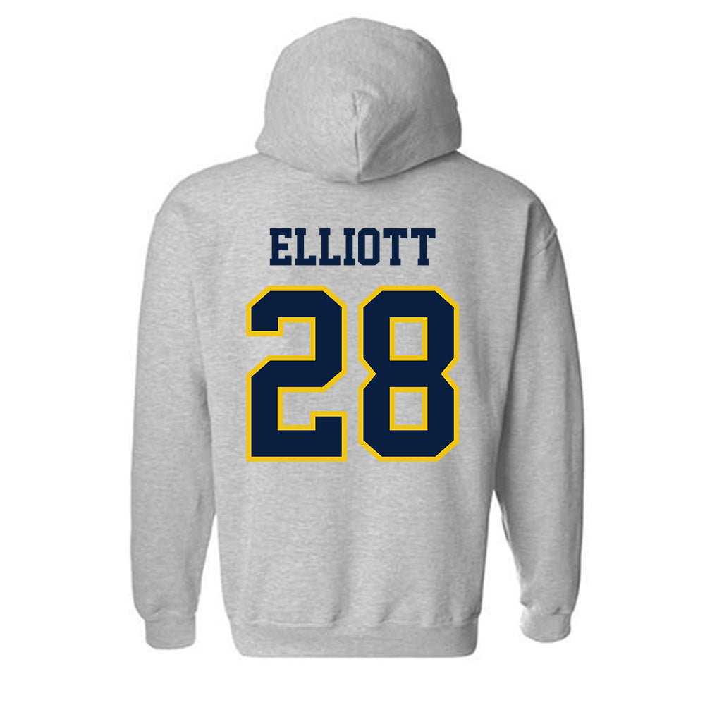 Michigan - NCAA Men's Lacrosse : Jack Elliott - Classic Shersey Hooded Sweatshirt-1