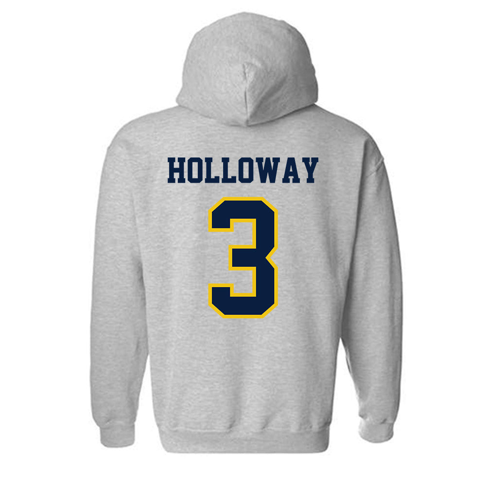 Michigan - NCAA Women's Basketball : Mila Holloway - Classic Shersey Hooded Sweatshirt-1