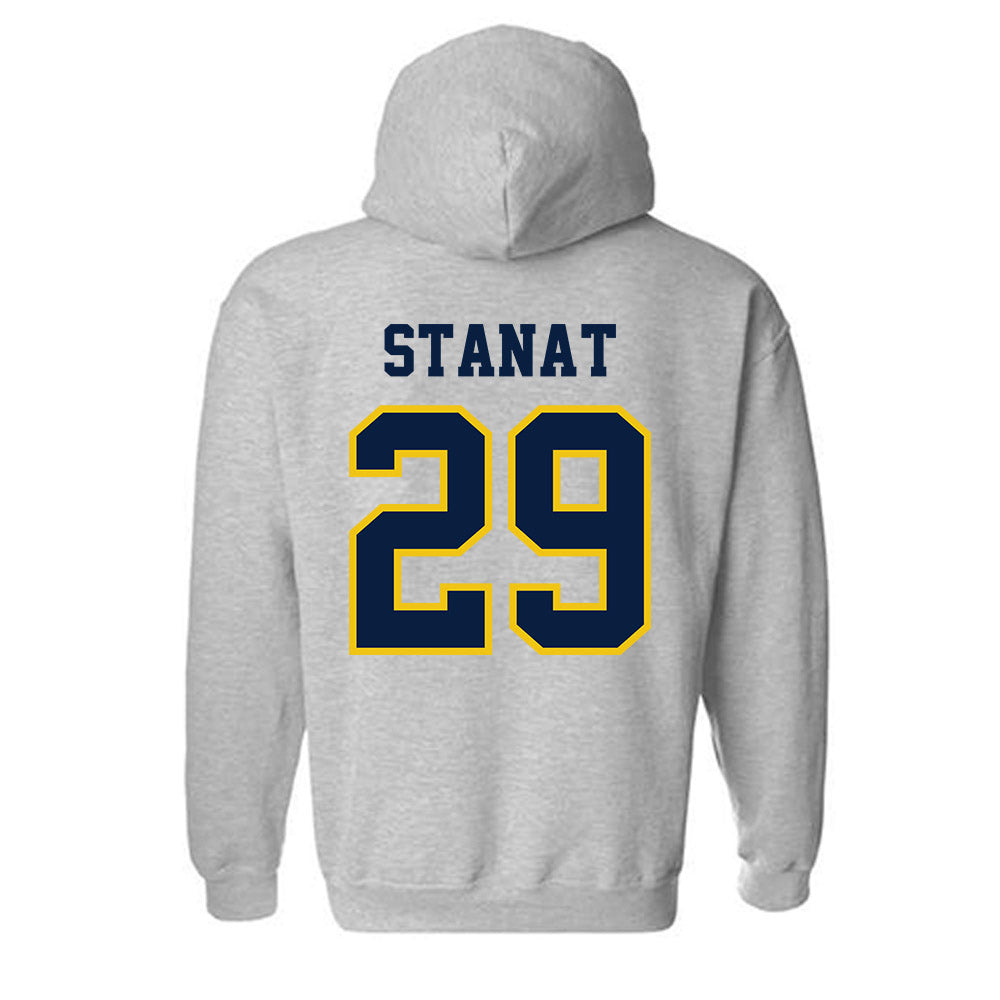 Michigan - NCAA Men's Lacrosse : Lukas Stanat - Classic Shersey Hooded Sweatshirt-1