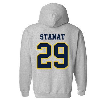 Michigan - NCAA Men's Lacrosse : Lukas Stanat - Classic Shersey Hooded Sweatshirt-1