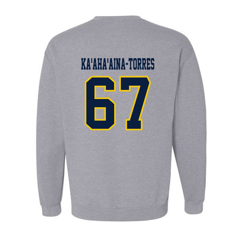 Michigan - NCAA Football : Houston Ka'aha'aina-Torres - Classic Shersey Crewneck Sweatshirt-1