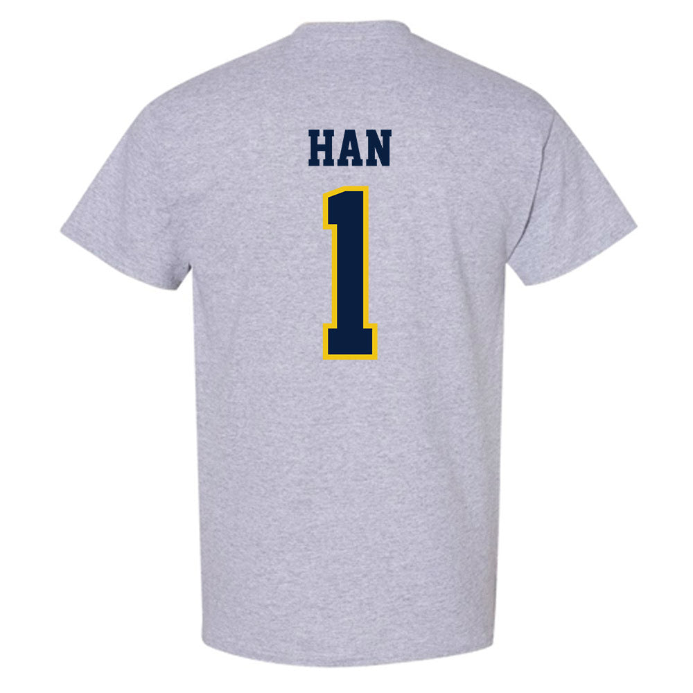 Michigan - NCAA Men's Lacrosse : Matt Han - Classic Shersey T-Shirt-1