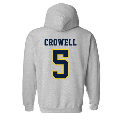 Michigan - NCAA Men's Lacrosse : Doster Crowell - Classic Shersey Hooded Sweatshirt-1