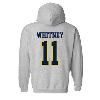 Michigan - NCAA Men's Lacrosse : Mason Whitney - Classic Shersey Hooded Sweatshirt-1