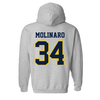 Michigan - NCAA Men's Ice Hockey : Julian Molinaro - Classic Shersey Hooded Sweatshirt-1