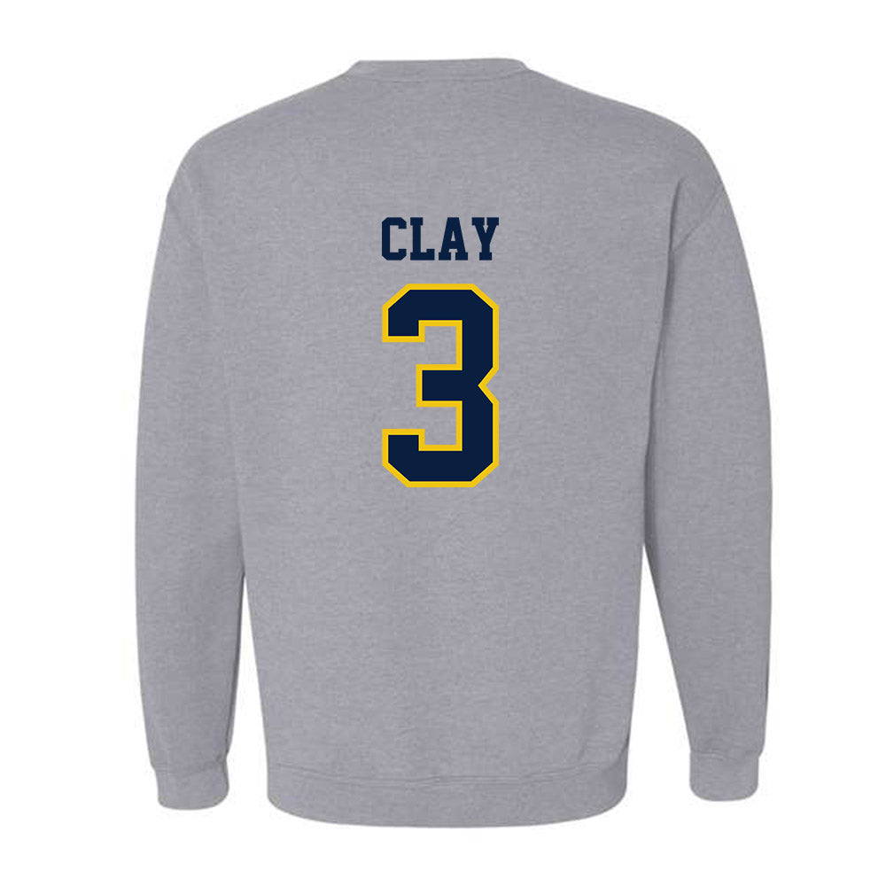 Michigan - NCAA Men's Lacrosse : Rowan Clay - Classic Shersey Crewneck Sweatshirt-1
