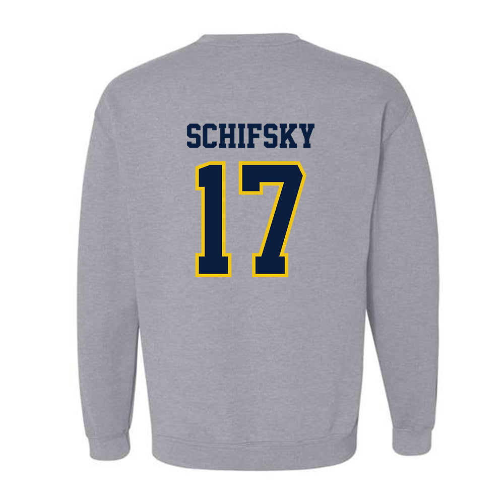 Michigan - NCAA Men's Ice Hockey : Garrett Schifsky - Classic Shersey Crewneck Sweatshirt-1