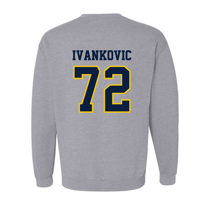 Michigan - NCAA Men's Ice Hockey : Jack Ivankovic - Classic Shersey Crewneck Sweatshirt-1