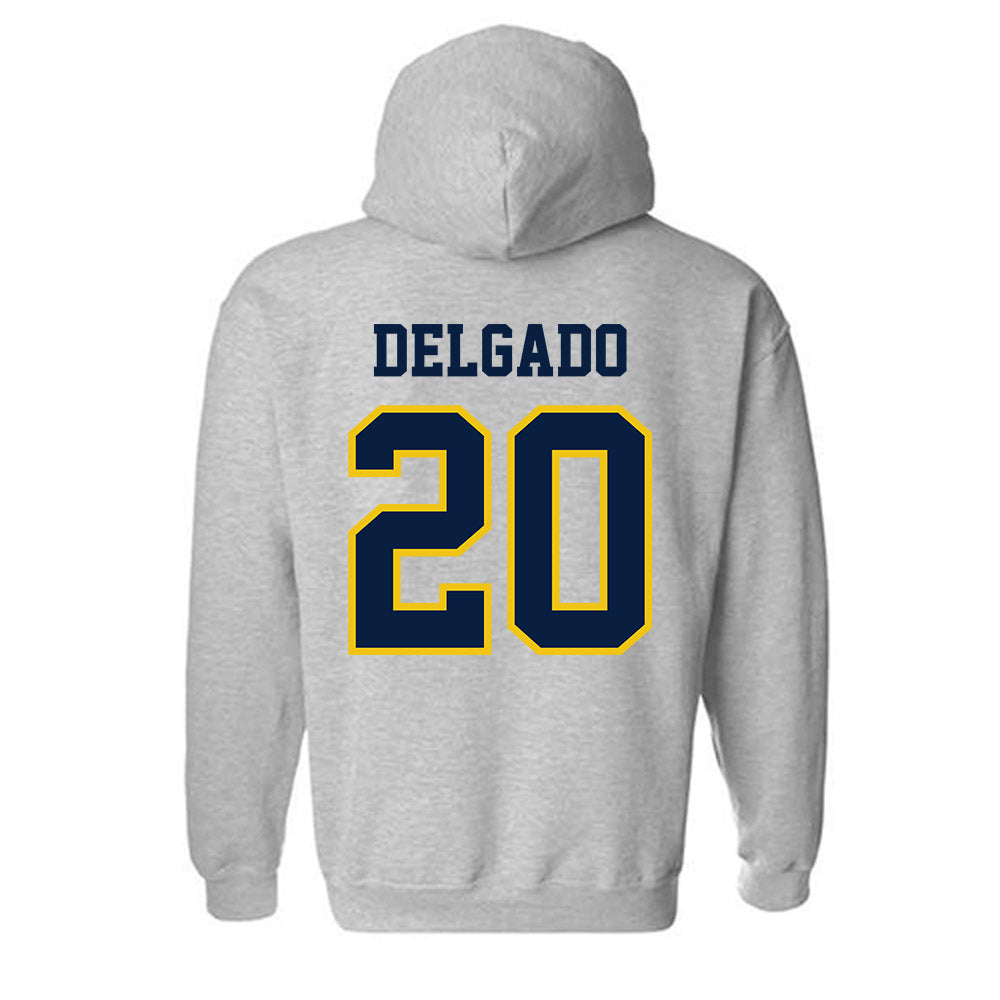 Michigan - NCAA Men's Lacrosse : Lucas Delgado - Classic Shersey Hooded Sweatshirt-1