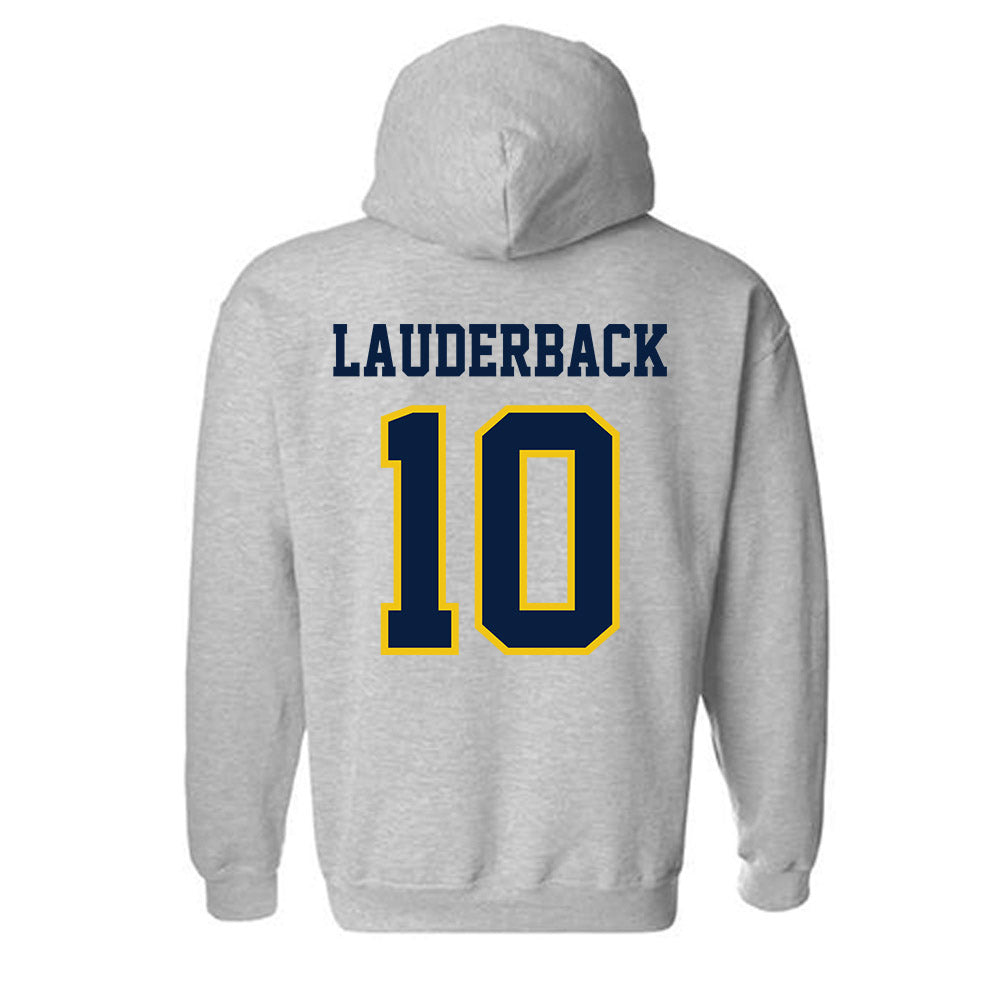 Michigan - NCAA Men's Lacrosse : Nick Lauderback - Classic Shersey Hooded Sweatshirt-1