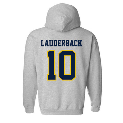 Michigan - NCAA Men's Lacrosse : Nick Lauderback - Classic Shersey Hooded Sweatshirt-1