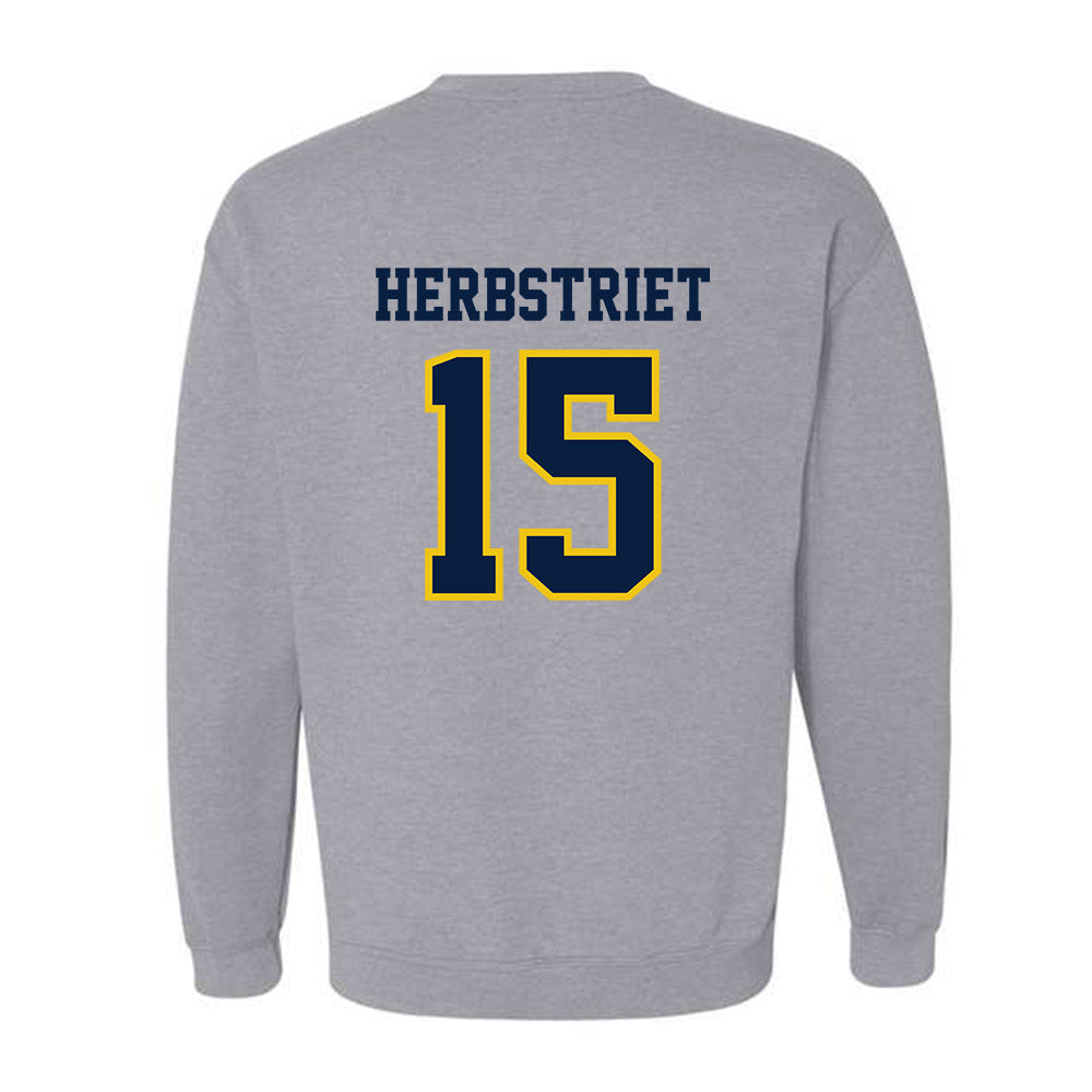 Michigan - NCAA Football : Chase Herbstriet - Classic Shersey Crewneck Sweatshirt-1